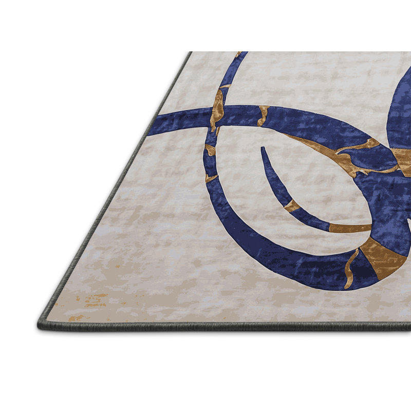 Silky Soft Plush Gray Area Rug, Square 7'