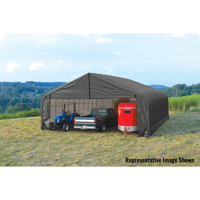 28' Ft. W x 28' Ft. D Garage, Grey