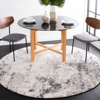 Mena Abstract Gray/Ivory Area Rug