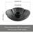 Black Ceramic Candle Holder Flower-shaped Rustic Candlestick For Candles