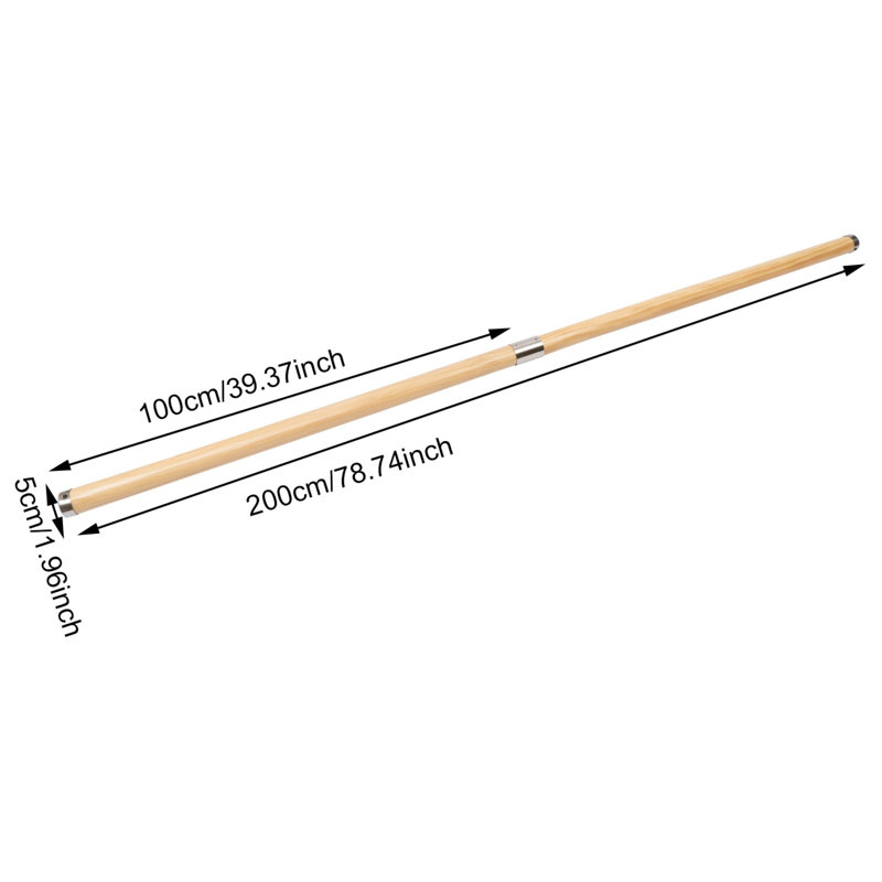 78.74" H x 1.96" W x 1.96" D Handrail