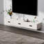 Meuble télé flottant, meuble télé mural moderne avec 3 tiroirs pour console multimédia (63 po)-646962520