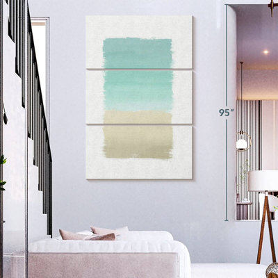 Avery Turquoise Abstract On White