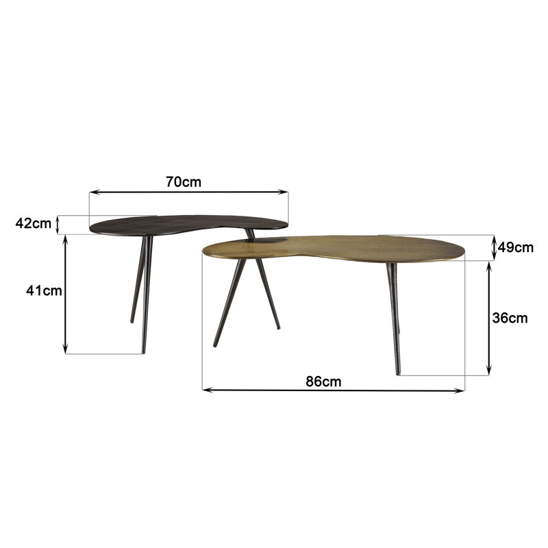 Saroyan Three Leg Coffee Table