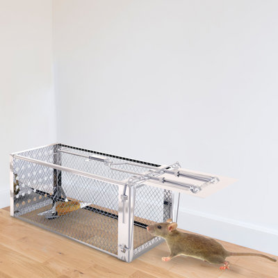 Single Door Rat Trap Cage Humane for Indoor Outdoor
