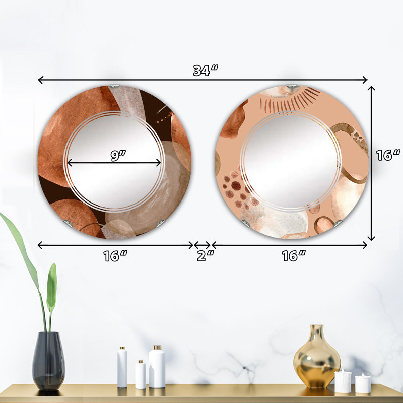 Ensemble de 2 miroirs sans cadre