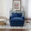 Fauteuil d'appoint moderne avec repose-pieds en chenille-846004389