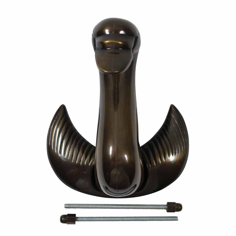 Victorian Swan Door Knocker, Antique Brass