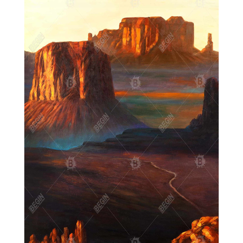 Monument Valley Tribal Park In Colorado Print On Canvas