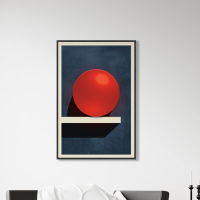 «Balancing Act» par David Brown, peinture sur toile à cadre flottant