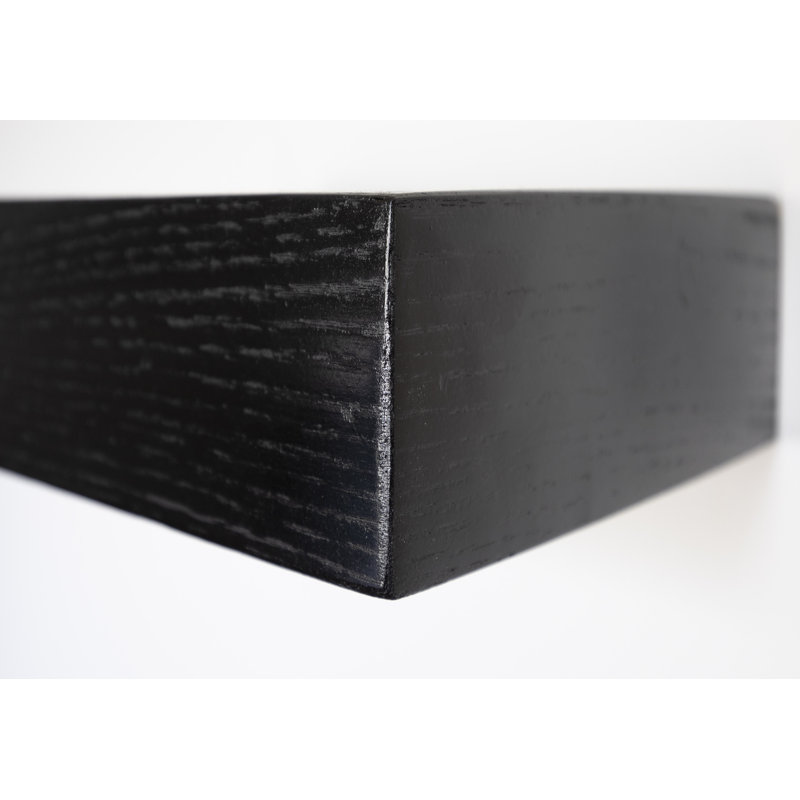 Ensemble de 3 tablettes flottantes Rayne, Noir, H 5 po x l 67 po x P 7 po