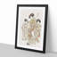 Courtesan Karauta by Isoda Koryusai - Framed Print-55621294-55621293
