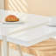 Table de salle à manger industrielle en MDF rectangulaire de style crème pour 4 à 6 personnes-121068462