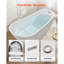 Baignoire de trempage autoportante en acrylique autoportante 67 x 29,1 po