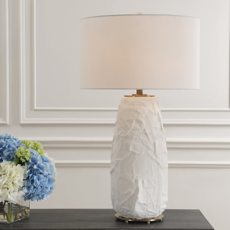 Everly Quinn Phelips White Table Lamp