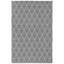 Tapis d'intérieur en treillis gris anthracite traditionnel Schoenchen - 5 pi x 7 pi 8 po-1964408902