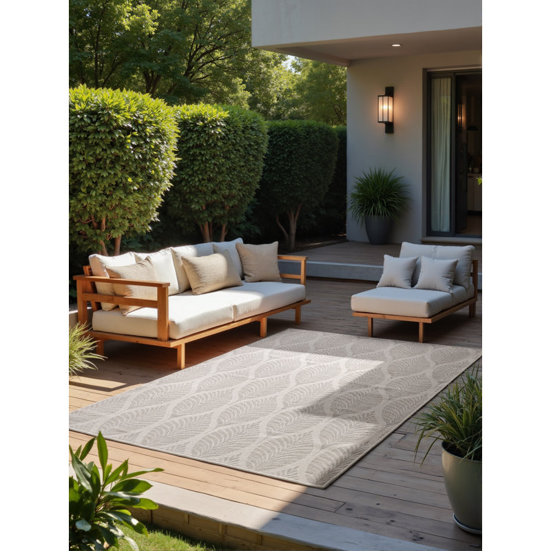 Liora Indoor and Outdoor Rug by Hanse Home – Reversible Outdoor Rug, Flat Weave Weatherproof for Living Room, Balcony, Garden