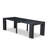 13-piece Modern Dining Room Table Set a Kitchen Table and 12 coffee Linen Fabric Dining Chair, Wire Brushed Black-1459617680-1471568311-1459617681