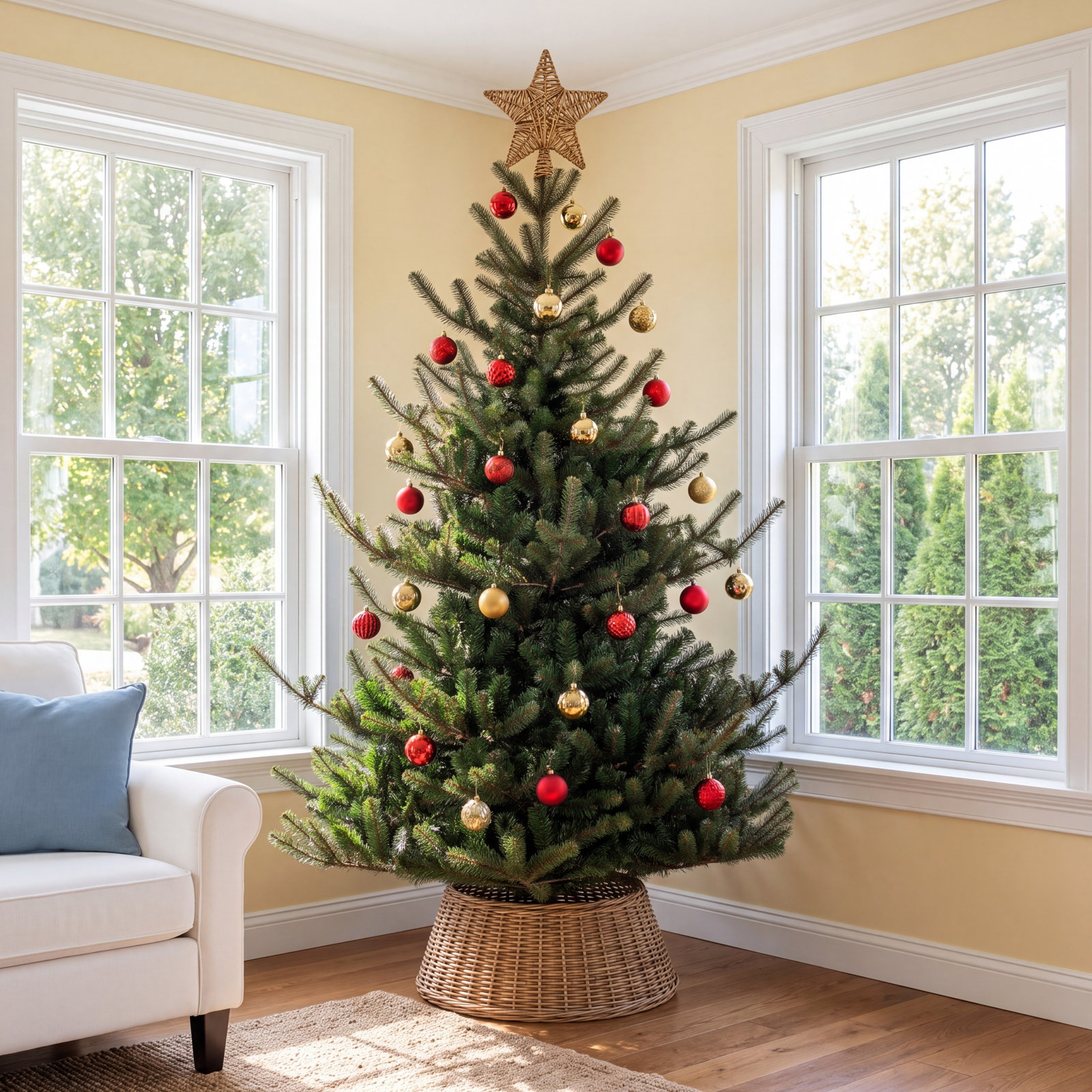 Fir Christmas Tree, Unlit, 9' x 70"