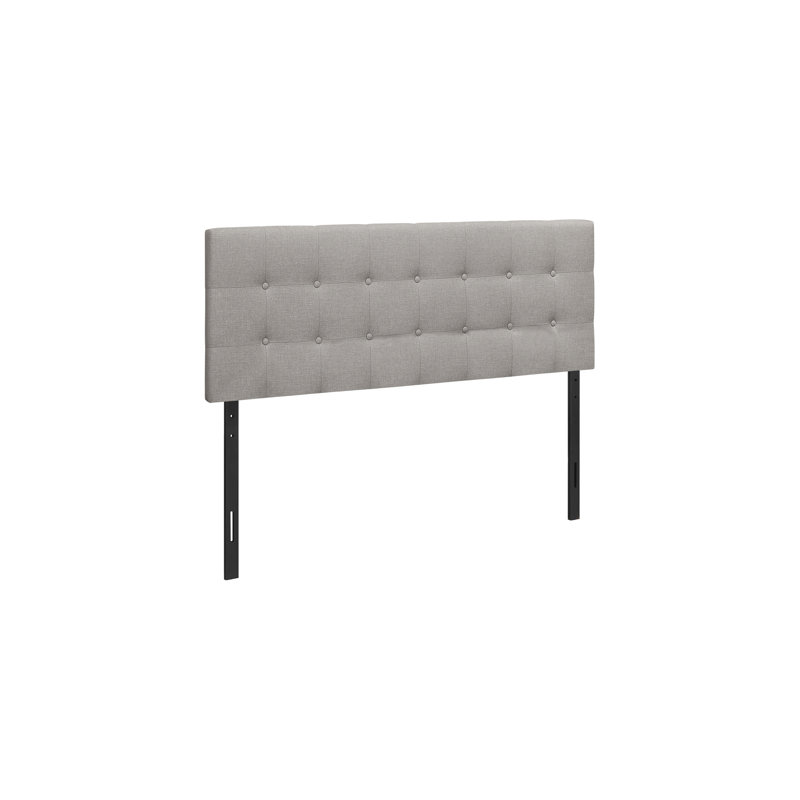Tête de lit tapissier pour chambre à coucher - aspect cuir, style transitionnel (en double, mais gardé selon la liste originale)