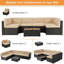 Wicker 6 - Person Garden Lounge Set With Cushions And Cover