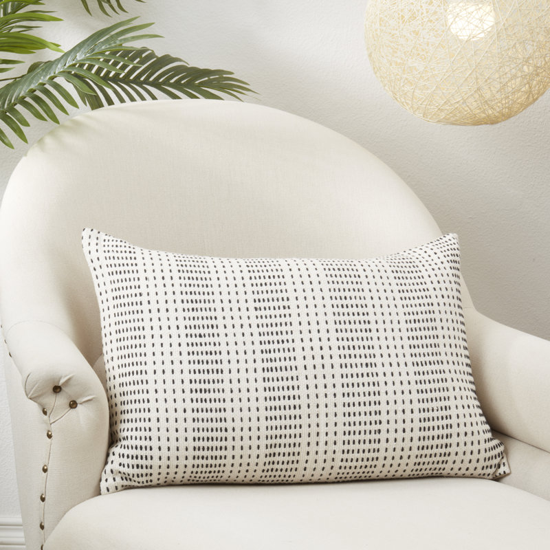 Maliyah Collection Striped Cotton Throw Pillow, Polyester