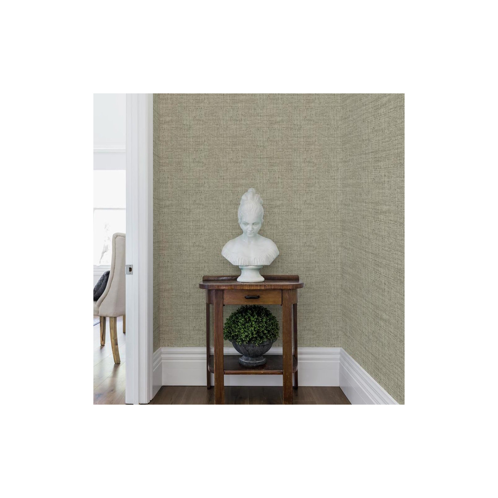 Benni Modern Abstract Wallpaper, Greige