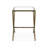 Mathis Modern Hammered Metal Side Table-124258179
