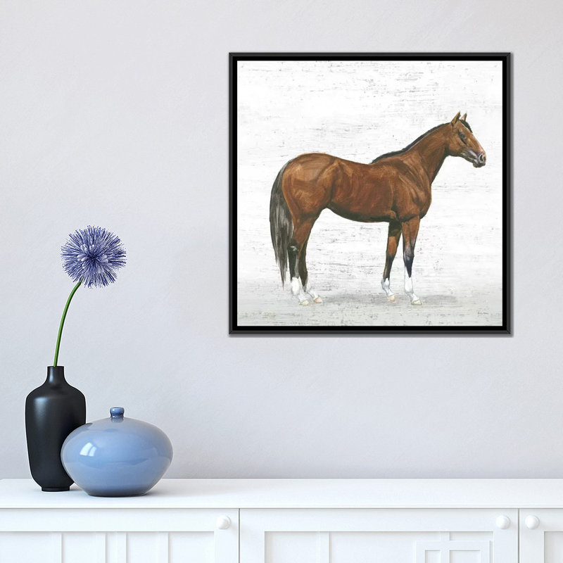 « natural charme i », reproduction d’impression sur toile tendue, H 26 po x l 26 po x P 1,5 po, Toile avec cadre noir