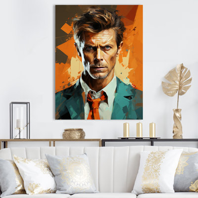 Bronze, portrait de Bowie, reproduction sur toile_105712