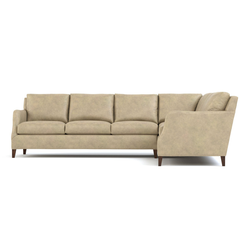 Canapé modulaire Harper, Cuir véritable Alameda Stonewash
