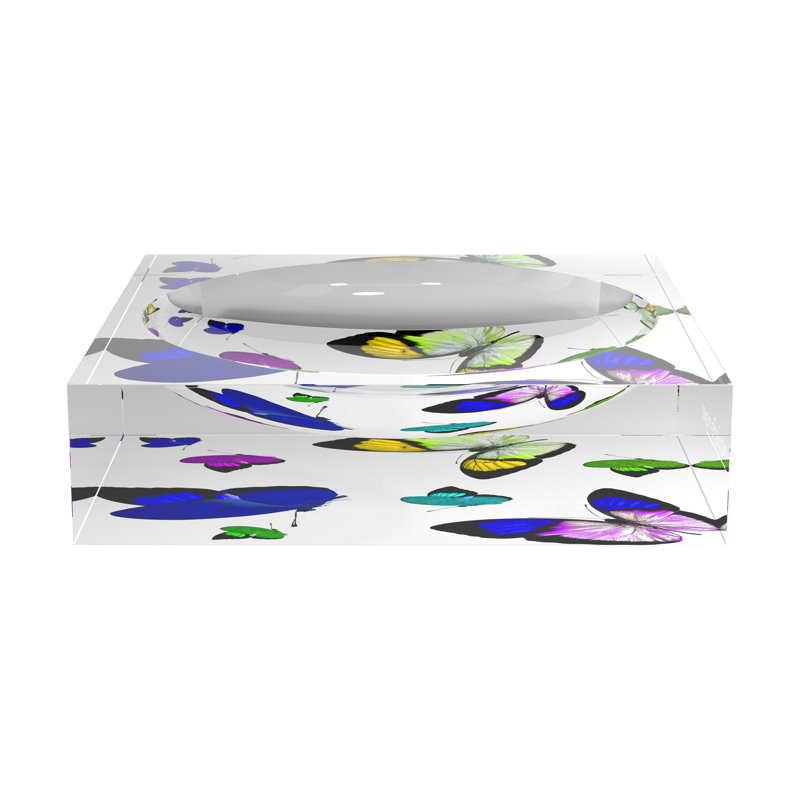 Butterflies Acrylic Candy Catchall Dish, Acid Blue
