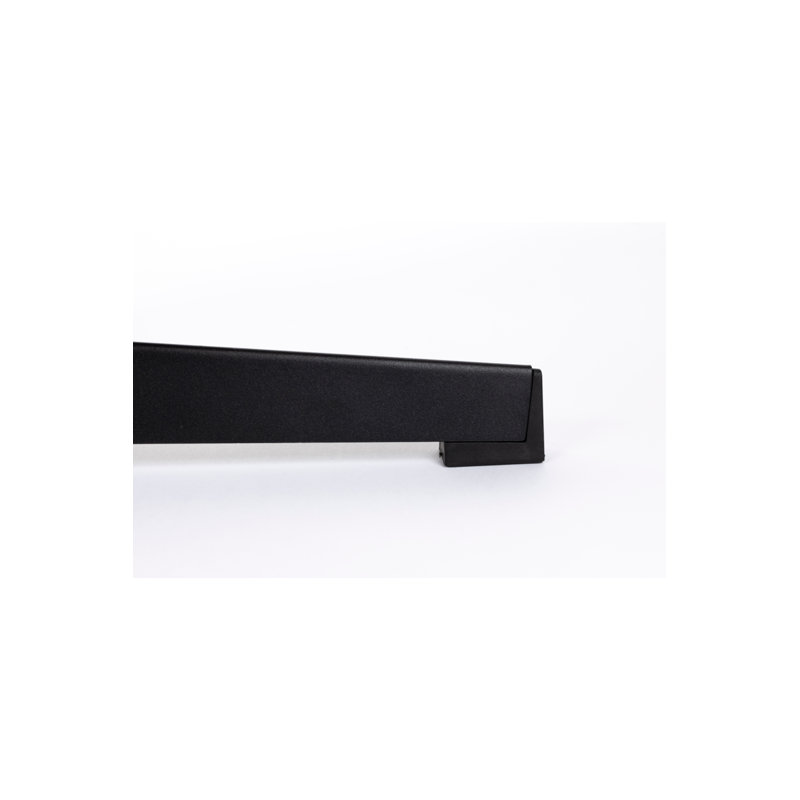 John Upholstered Accent Stool, Black