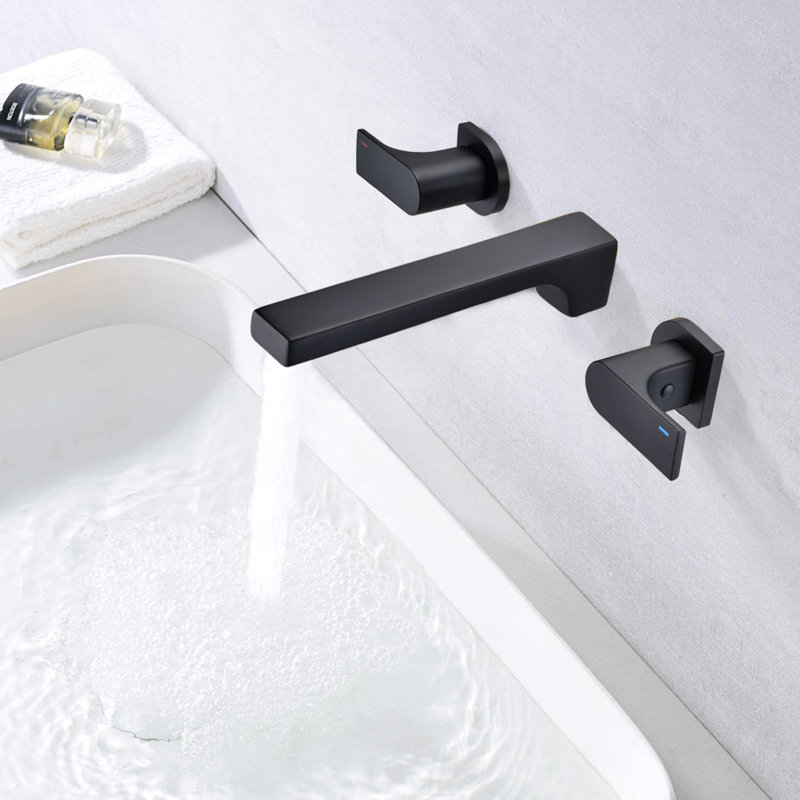 Wall Mounted Optional 2-handle Bathroom Faucet