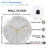 Angel-Wing-Clock-Face Art - 12'' Modern Glass Wall Clock