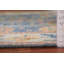 Tapis oriental bleu à motif floral Oushak 4 x 6