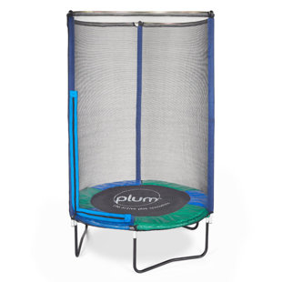Trampoline et enceinte Plum® Junior Springsafe® - bleu / vert