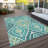 Alleigh Washable Paisley Indoor / Outdoor Rug-1829272454