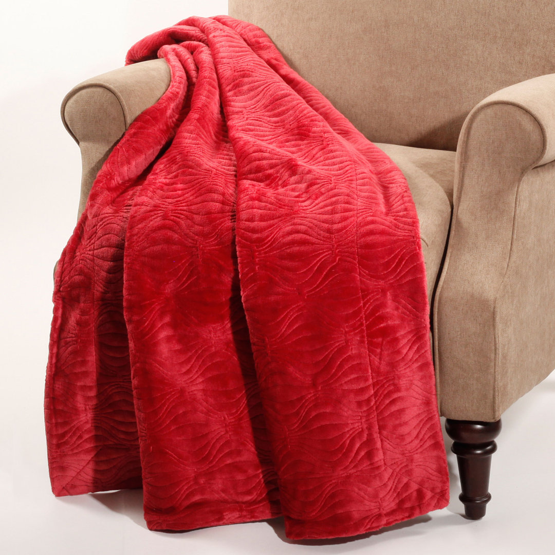 Quilted Flannel Fleece Throw