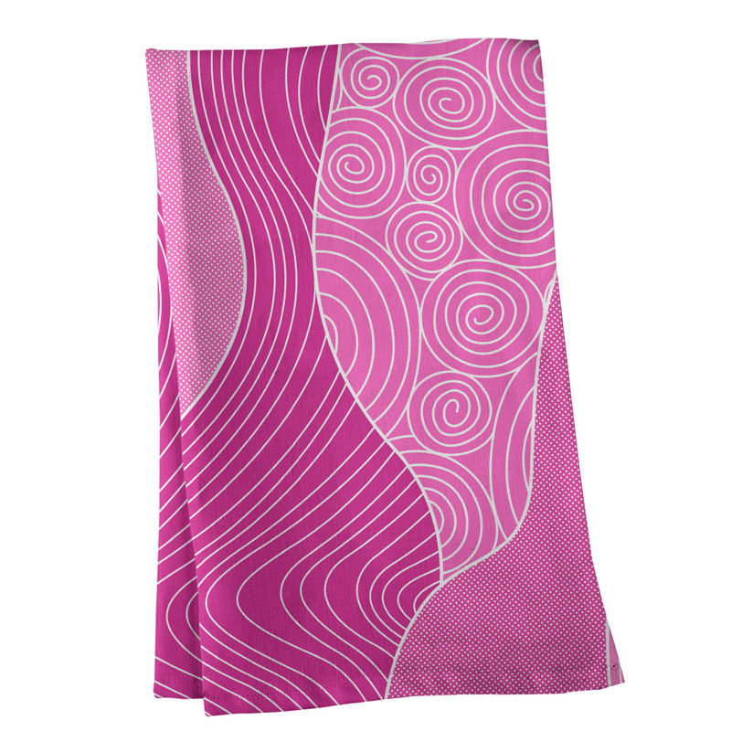 Tea Towel Kitchen Towel, Cotton Twill, Pink