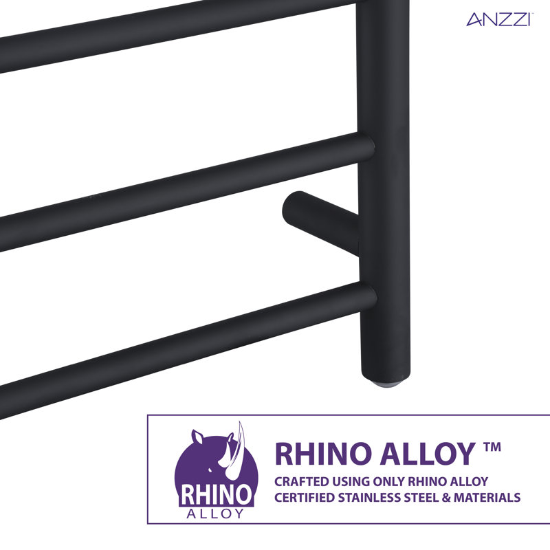 Matte Black Stainless Steel Wall Mounted Towel Warmer