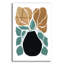 Art mural en verre Winston Porter «Boho Golden Flowers In Vase 1» par Yvette St. Amant-1477463490