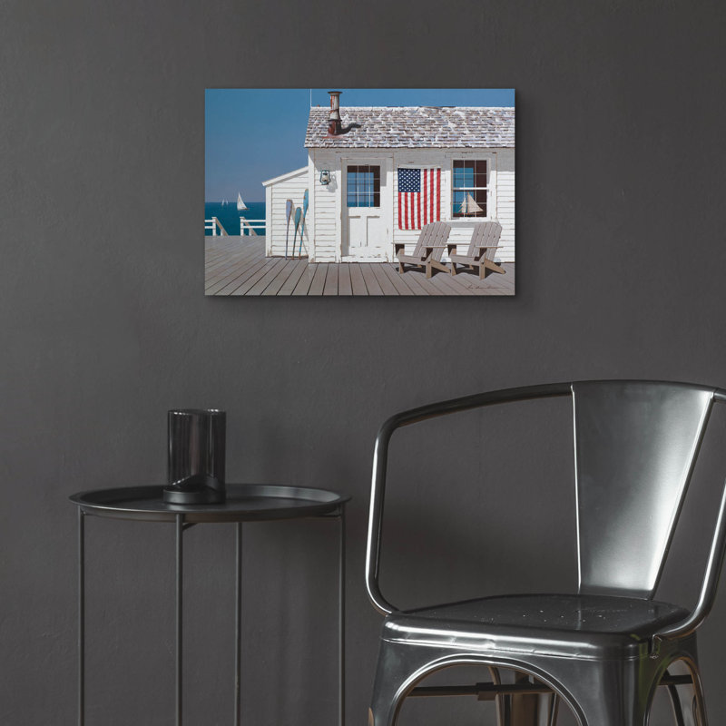 «Beach House 1» par Zhen-Huan Lu, H 16 po x l 24 po x P 0,2 po