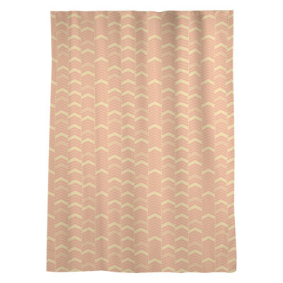 Panneau de rideau simple à passe-tringle à chevrons Stephenie