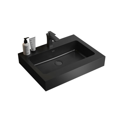 Bassin moderne en quartz noir mat - pour porter au quotidien une baignoire élégante et fonctionnelle