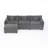 L Shaped 3-Seater Sofa (Gray)