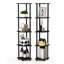 Clapen 5 Tier Corner Shelving Bookcase Set-22494032