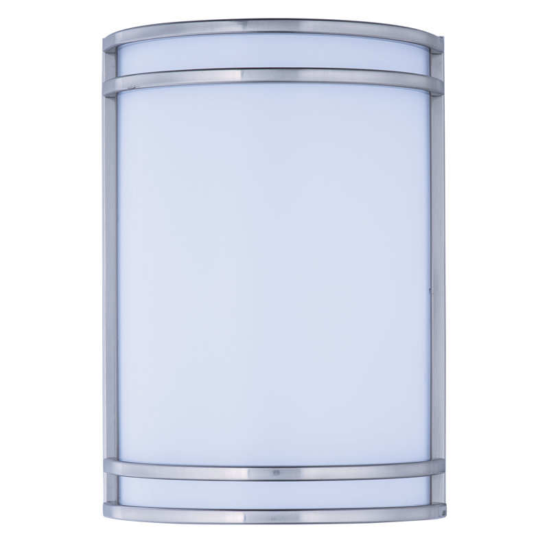 Rhonda Steel LED Flush Mounted Sconce, Satin Nickel