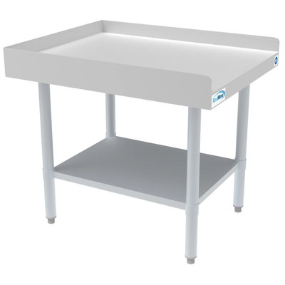 30" x 48" 16-Gauge Stainless Steel Equipment Stand with Galvanized Undershelf, EQT-163048.