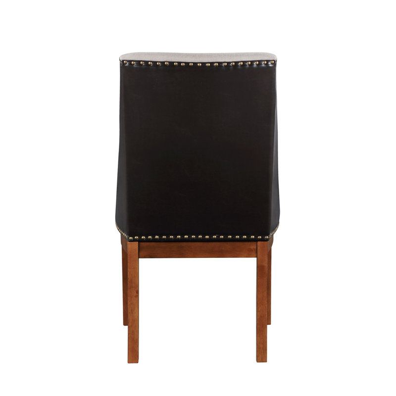 Ensemble de 2 chaises d'appoint en tissu synthétique Gilsea